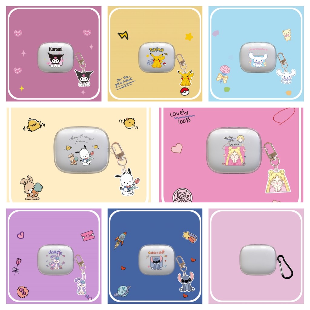 อะนิเมะน่ารัก Anti-drop คู่ Ins สําหรับ Soundcore C30i TPU โปร่งใสป้องกันหูฟังปลอก Soundcore C30i ฝา