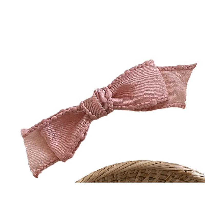 กิ๊บติดผมหน้าผาก โบว์ เจ้าหญิงเกาหลี น่ารัก ย้อนยุค เครื่องประดับผม สําหรับผู้หญิง - รูปที่ 5