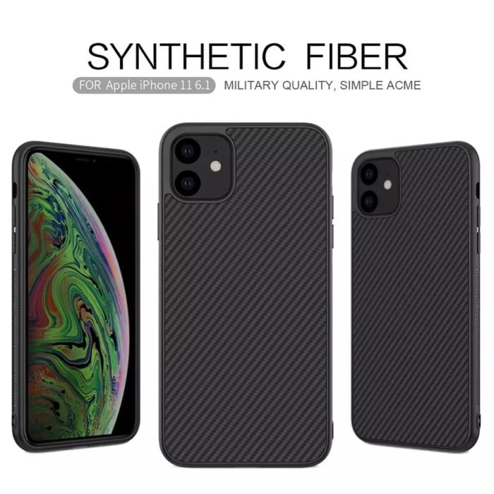 CASE IPHONE 11 PRO 6.1 INCH CASE CARBON TPU SLIM ARMOR ANTI SHOCKPROOF - IPHONE 11