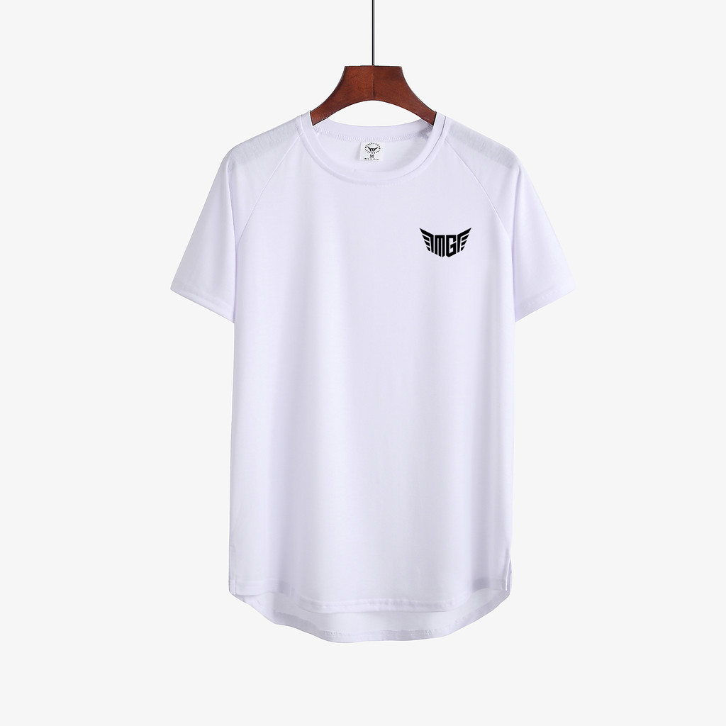 ใหม่แฟชั่น Casual Mens สั้น T เสื้อผู้ชาย Cool ee เสื้อ ops ฟิตเนสฤดูร้อนผ้าฝ้ายรอบคอแขน