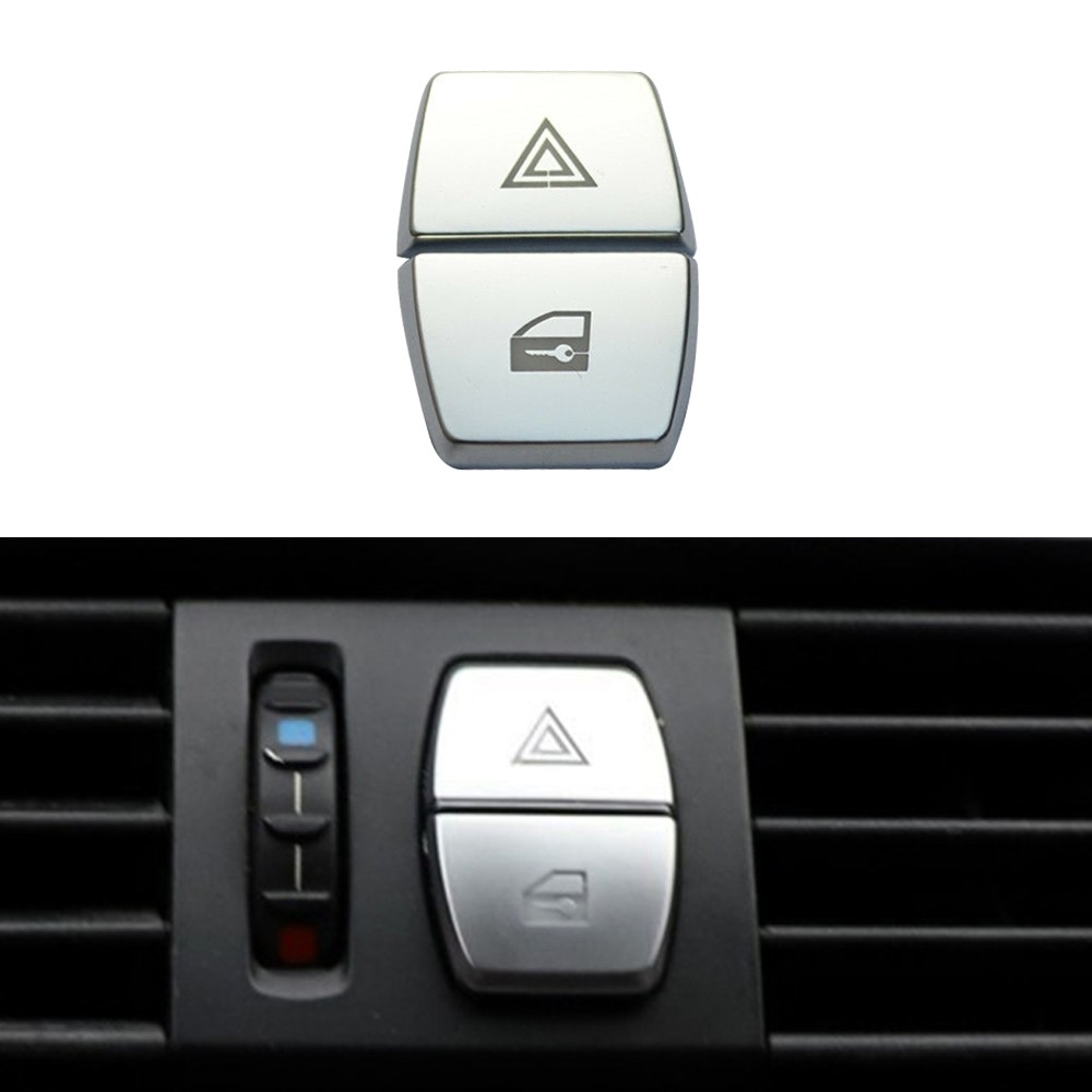 [LSAR] 2 * โคมไฟรถ Chrome ABS Shift Knob ฝาครอบตกแต่งสําหรับสําหรับสําหรับ BMW 5 Series F10