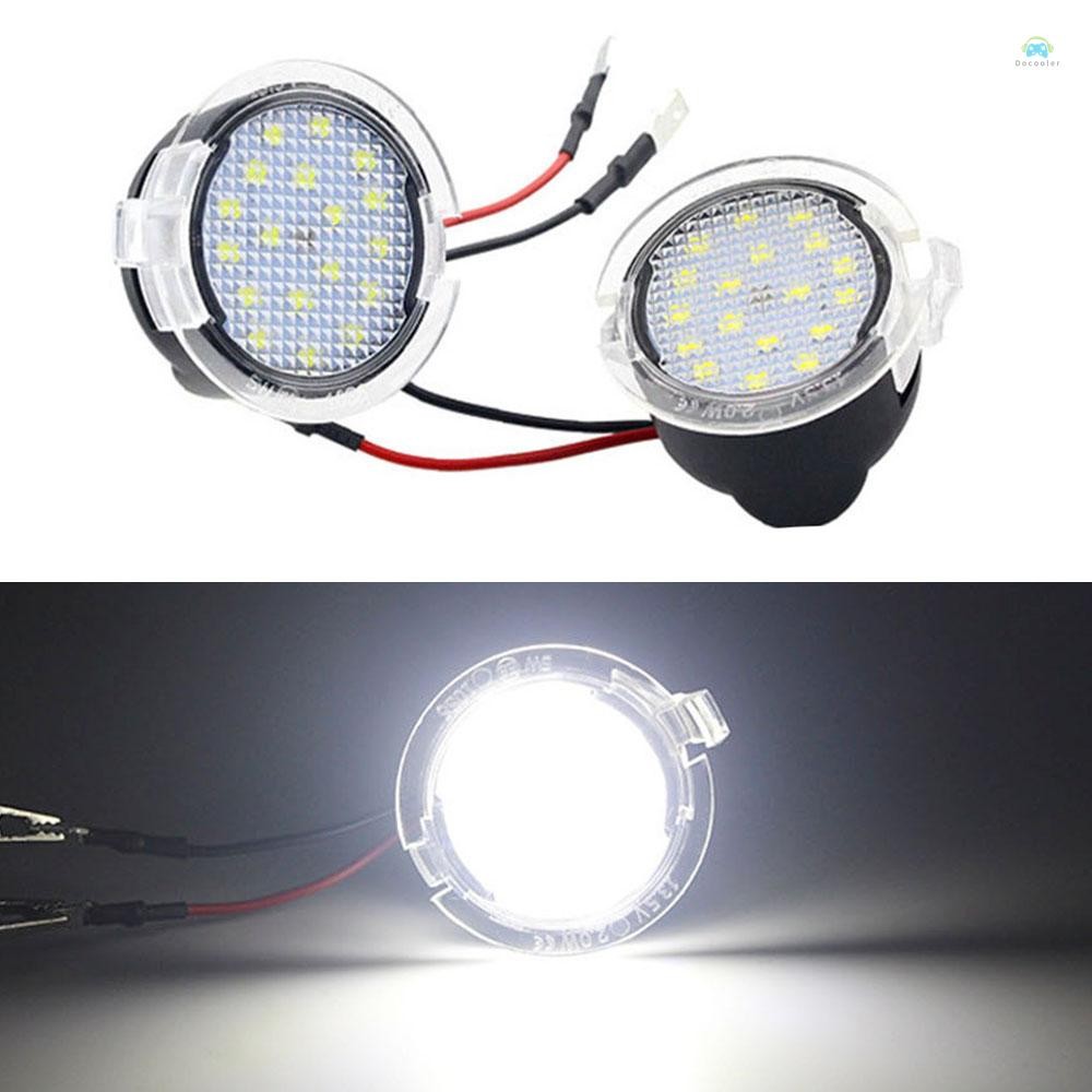 Yb กระจก Puddle Light2 PCS 18 LED ภายใต้กระจก Puddle เปลี่ยนสําหรับ Ford Mondeo S-Max EDGE Explorer 