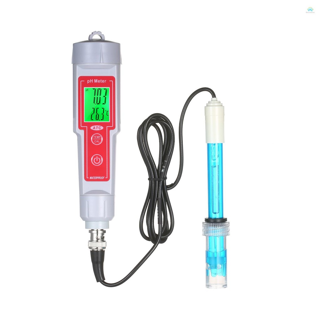 Yb1 pH MeterpH เมตรความแม่นยําสูงปากกาแบบพกพาประเภท pH Test Gauge 2-in-1 pH & Temperature Meter LCD เครื่องทดสอบคุณภาพน้ําดิจิตอลพร้อมไฟแบ็คไลท์สีเขียวสําหรับน้ําดื่มพิพิธภัณฑ์สัตว์น้ํา