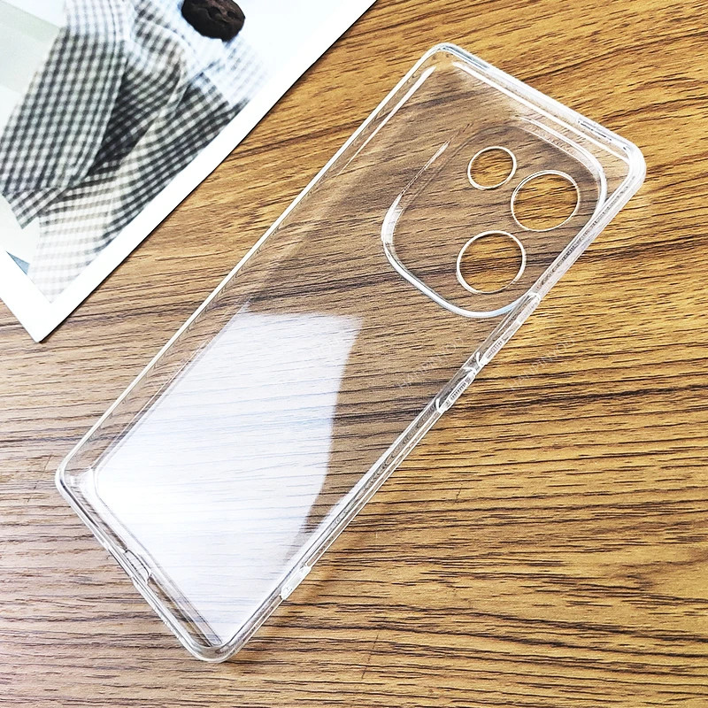 สําหรับ VIVO IQOO Z9S Pro กรณี TPU โปร่งใสนุ่มผิวสําหรับ IQOO Z9 S Pro Z9X Z9 Turbo กันกระแทกกันชน