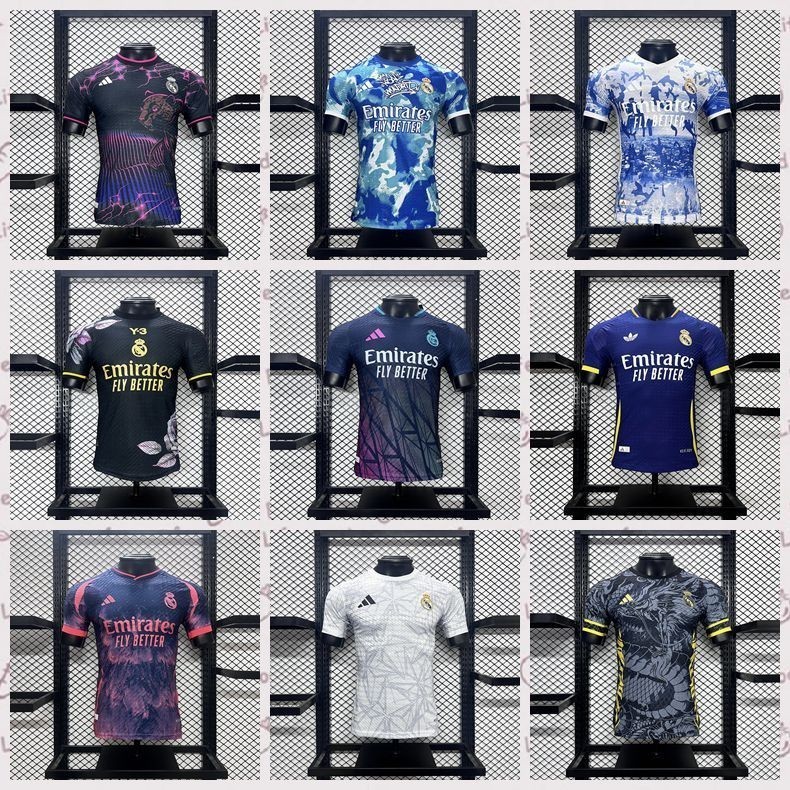 [รุ่นผู้เล่น] 2425 เรอัล มาดริด เรอัล มาดริด รุ่นพิเศษหลายสีเสื้อฟุตบอลคุณภาพสูงแขนสั้น เสื้อเจอร์ซีย์ อ่า.+