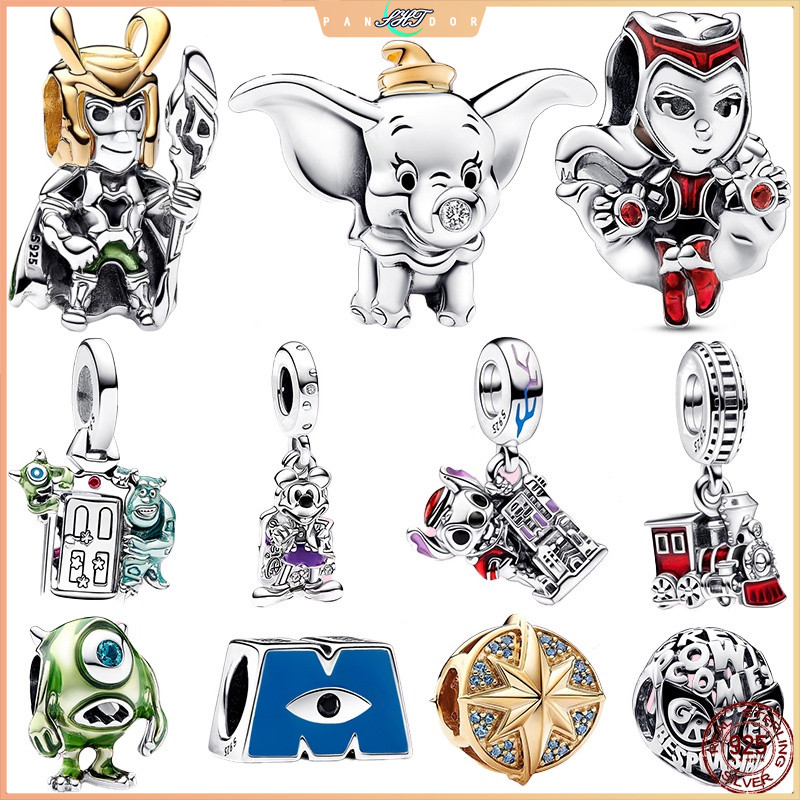 2025ใหม่925เงินสเตอร์ลิงdisney MonsterบริษัทSulley Mike Dangle Charm 100th Anniversary Dumbo Charms Fit Original สร้อยข้อมือDIY S925เครื่องประดับของขวัญ ราคา ถูกที่สุด ดีลบีเคเค รูปภาพหลัก