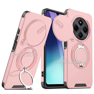กันกระแทก Push Window สําหรับ Redmi 14C POCO C75 4G 2024 หรูหราแม่เหล็กสําหรับ Redmi14C 14 C XiaomiPOCOC75 C 75 Stand Holder ป้องกันกลับกรณี