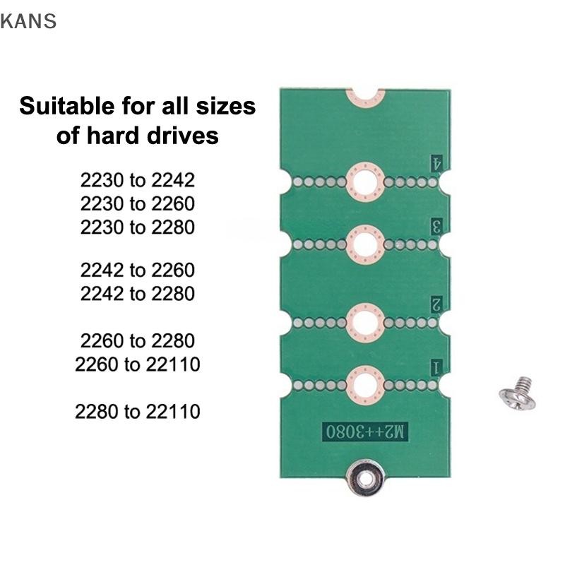 Kans M.2 SSD อะแดปเตอร์การ์ด 2230/242/2260 ถึง 2280 Transfer Card Universal Extension Rack Board Riser การ์ดแปลงการ์ด vn