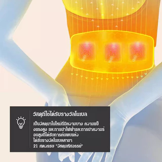 ที่รัดเอวแก้ปวดหลัง สมุนไพรประคบร้อน แก้ออฟฟิศซินโดรม ใส่ในห้องแอร์ ระบายอากาศดี ปรับระดับได้ ของแท้ 100%