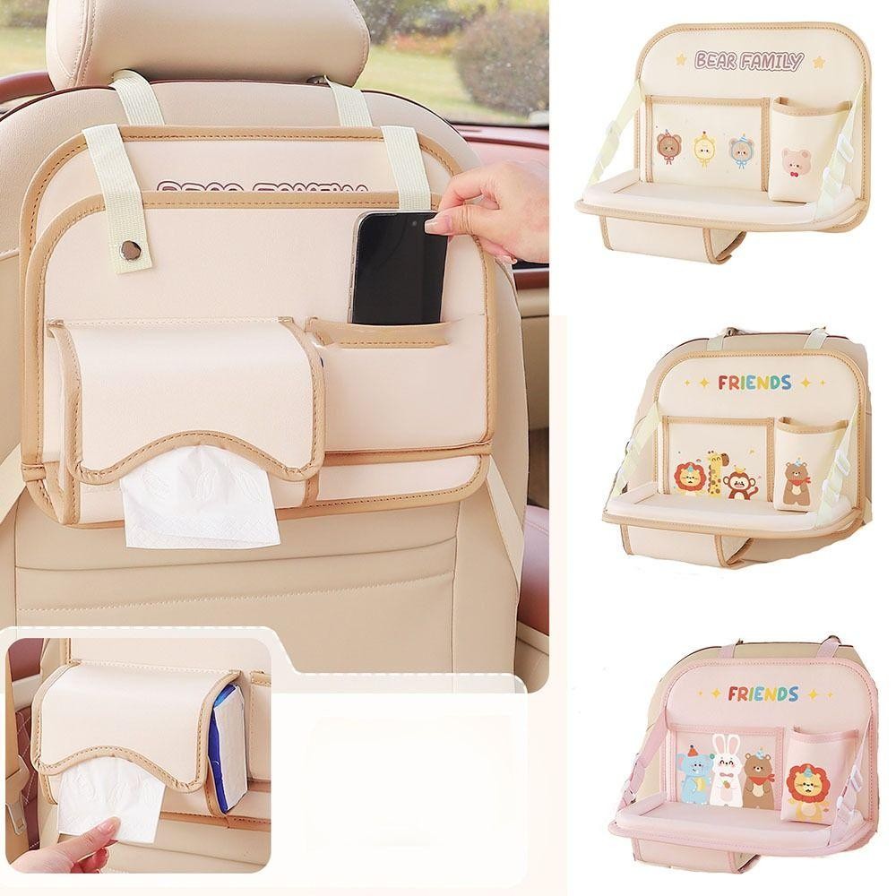 เจ็ดโฮม3จถาดเบาะหลังรถประหยัดพื้นที่ถาดอาหาร โต๊ะเบาะหลังรถพับได้ขนาดเล็กความจุขนาดใหญ่พับกันน้ํารถโต๊ะรับประทานอาหารทํางานภายในรถ - รูปที่ 5