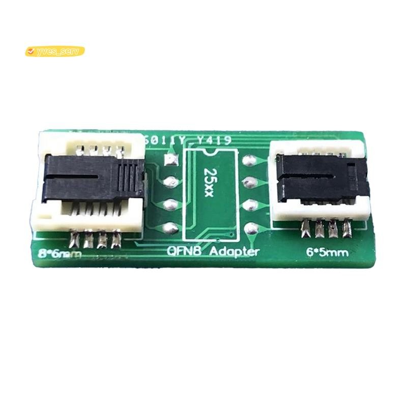 yves_serviceQFN8 /WSON8/MLF8/MLP8/DFN8 ถึง DIP8 Two-in-One Socket/Adapter สําหรับทั้ง 6x5MM และ 8x6M