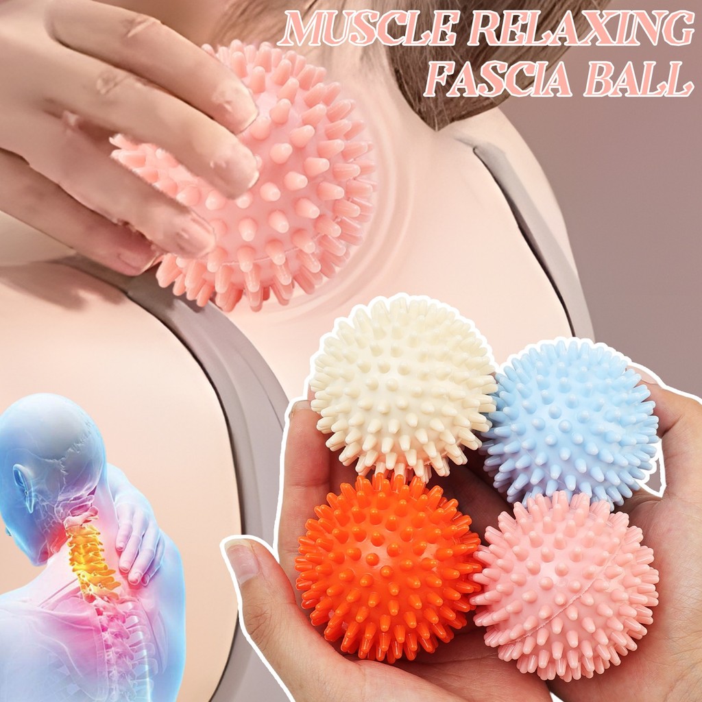 ชุดลูกนวดพังผืดแบบพกพา 1/3/5 ชิ้น | เครื่องมือผ่อนคลายกล้ามเนื้อพีวีซีสําหรับยิม/สํานักงาน/บ้าน,4สีทางเลือก,การออกแบบตามหลักสรีรศาสตร์สําหรับไหล่และคอ/บรรเทาอาการปวดเท้า