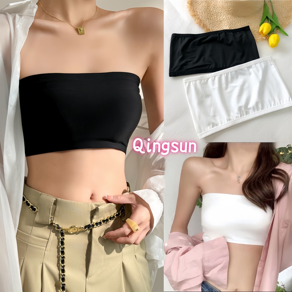 สินค้าราคาพิเศษ พร้อมส่ง เสื้อเกาะอก ผ้านิ่มใส่สบายมากค่ะ (MX-2สี)🌻Qingsun