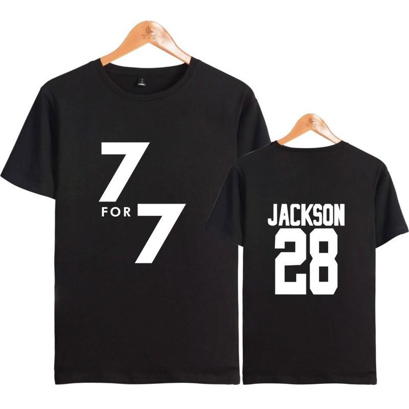 เสื้อยืด LUCKYFRIDAYF kpop GOT7 7FOR7 t-shirts printed hip hop couple men women t shirt cal un