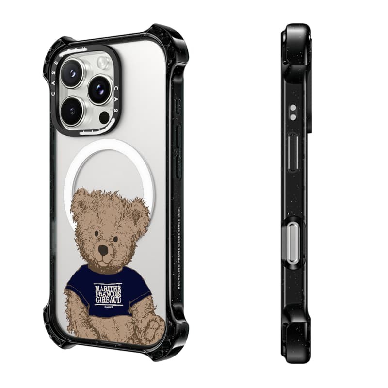 CASECASE X MARITHE + FRANCOIS GIRBAUDMARITHÉ Doodle Bear Case แม่เหล็กดูด Hard อะคริลิคด้านหลังสําหรับ Apple IPhone 14/15/16 Pro Max พร้อมบรรจุภัณฑ์ระดับพรีเมียม - รูปที่ 2