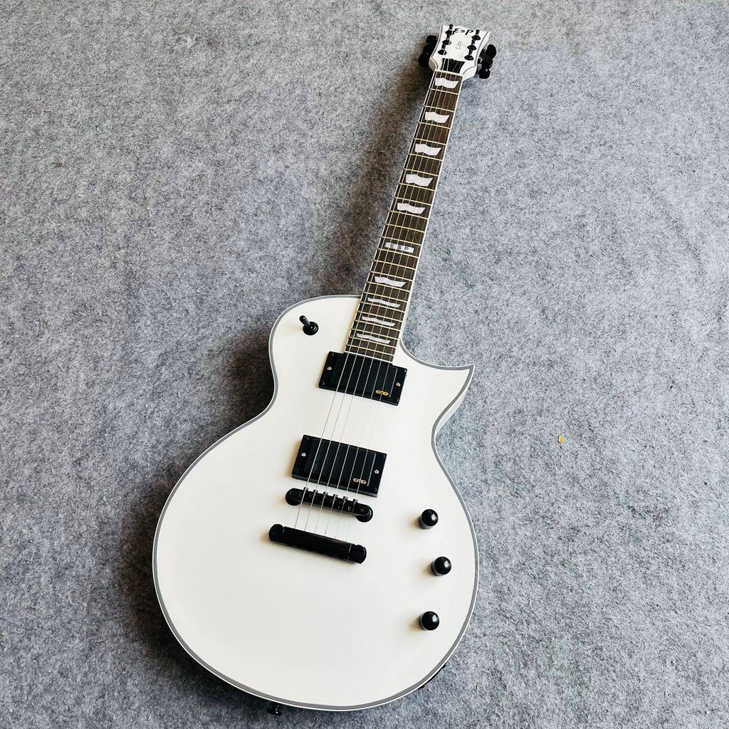 ESP Eclipse กีตาร์ไฟฟ้า EMG Active Pickups กีตาร์ไฟฟ้าสีขาว