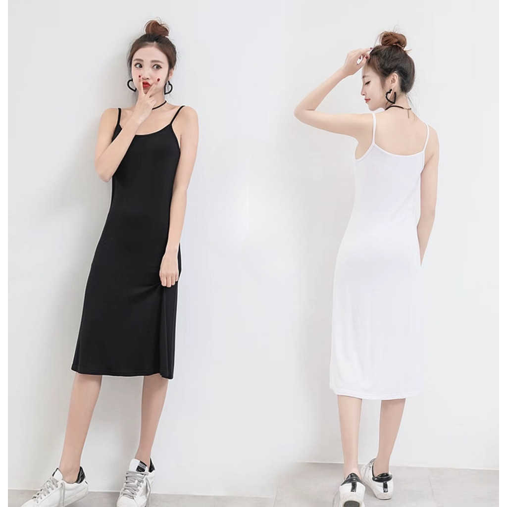 🌿SHOP🌿พร้อมส่ง ชุดเดรส สายเดี่ยว ทรงยาว สวย สำหรับผู้หญิง สวมใส่สบายผ้ายืดตามตัว มีให้เลือก 4 สี#6003 - รูปที่ 2