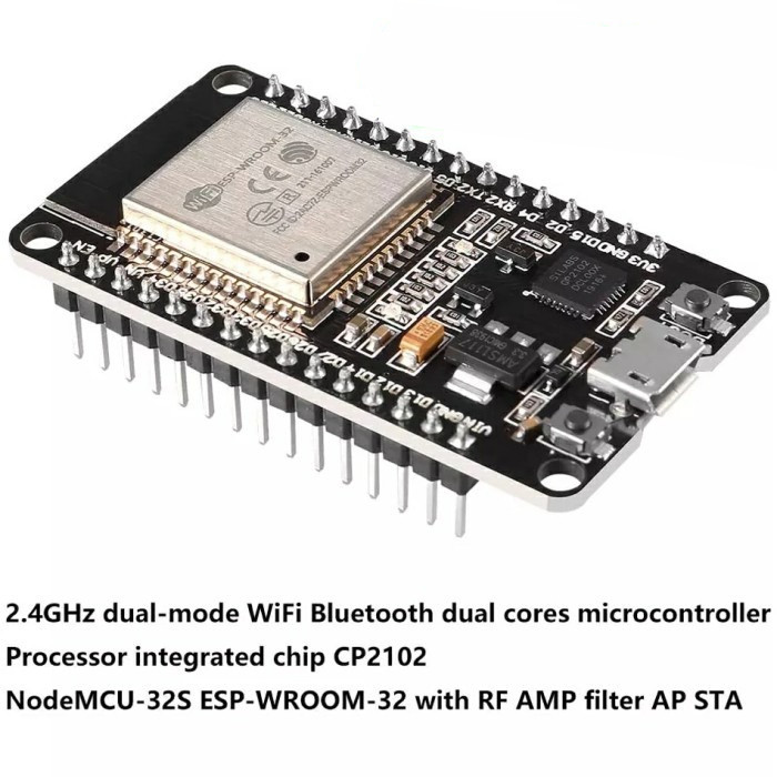 ESP-32 บอร์ดพัฒนา WIFI บลูทูธ IOT NodeMCU ESP32WROOM 32S