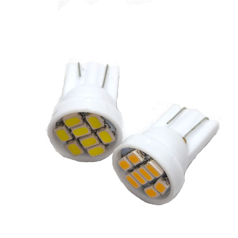 1x T10 W5W 8 SMD LED สีขาว - หลอดไฟ หลอดไฟภายใน 12V