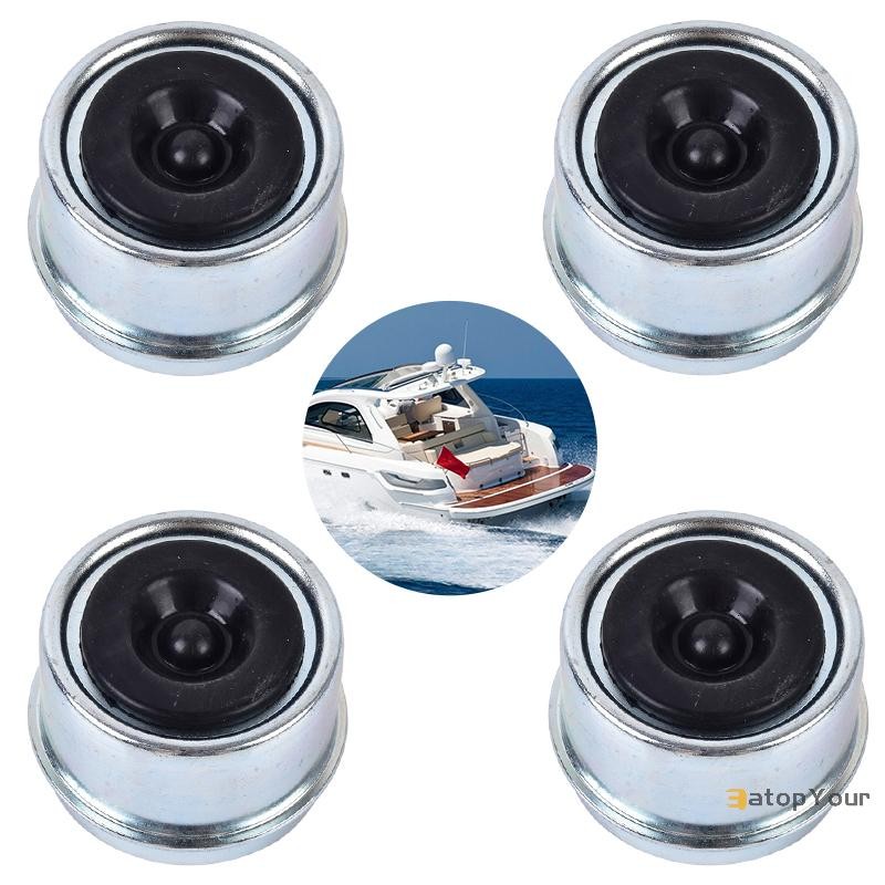 EatopYour] 4pcs 1.98in Trailer Bearing Dust Cap Trailer Axle Oil Cap พร้อมปลั๊กยางสําหรับ 2000 ถึง 3