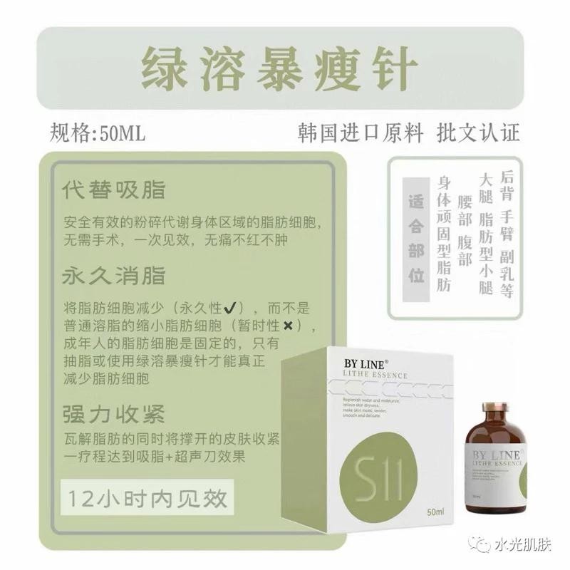 Green Melting รุ่นปรับปรุง BYLINE Body Sculpting Thin Thigh Thin Arm Double Chin 50ml