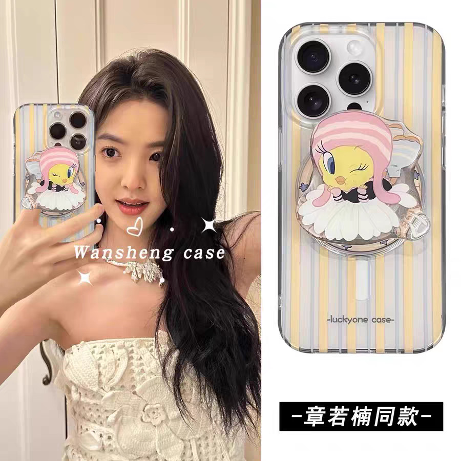 Cui Di Bracket เหมาะสําหรับ Samsung s25ultra เคสโทรศัพท์แม่เหล็กดูด s24fe ญี่ปุ่นเกาหลี s23s22 + s21s20 Sweet Cool a56a36a16a26 น่ารักผู้ชายผู้หญิง a55a35a15 Influencer note20