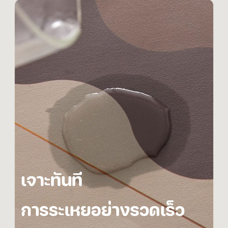 พรมห้องน้ํา 40X60CM พรมเช็ดเท้า ดูดซับน้ำเร็ว กันลื่นดีเยี่ยมวางหน้าห้องน้ำ ห้องครัว - รูปที่ 2