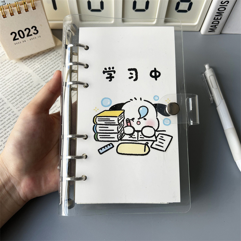 C สมุดเงินสด สมุดเงินสด สมุดบันทึก Sanrio Pacha Dog Notebook High-value Student Notebook A6 Diary Cu