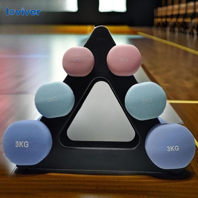 [Loewever] ชั้นวางดัมเบล 3 ชั้น สำหรับเก็บน้ำหนัก ใช้ในการออกกำลังกายและฝึกฝนฟิตเนส - รูปที่ 3