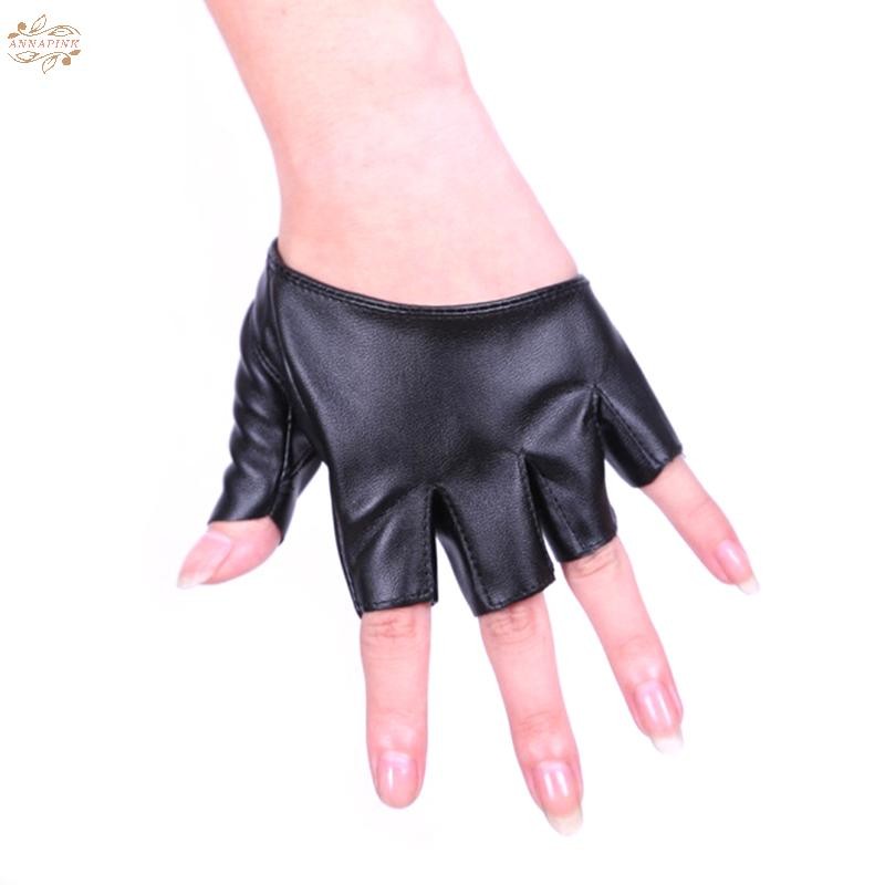Ank หนังถุงมือไร้นิ้วสําหรับ Goth Punk Rock Lolita Harajuku Stage Party EN