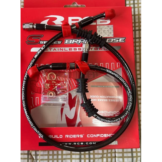 [ 1SET 2PCS ] S-SERIES S SERIES RCB TEFLON BRAKE HOSE / HO BREK NVX155 V2 ABS / NVX V2 ABS [ 540MM +