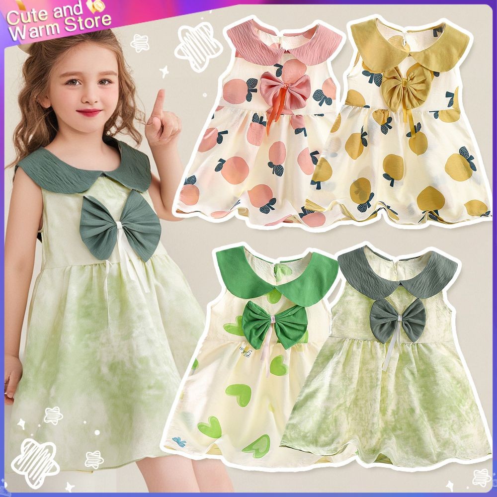 ชุดเดรสลายดอกไม้เกาหลี ชุดเด็กผู้หญิง ชุดเจ้าหญิง กระโปรงสำหรับเด็กผู้หญิง เด็กเล็ก แฟชั่นน่ารัก ชุดเดรสเด็กทารก