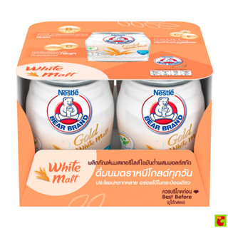 ตราหมี โกลด์ ผลิตภัณฑ์นมสเตอริไลส์ไขมันต่ำผสมมอลต์สกัด 140 ม…