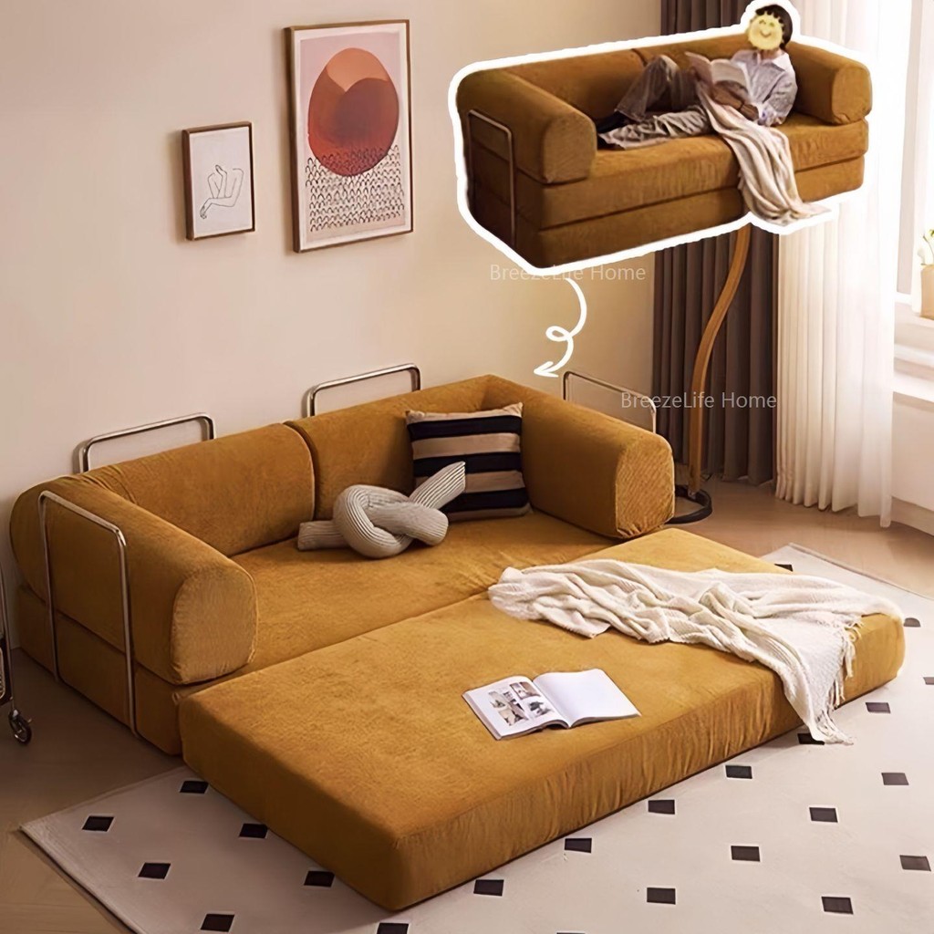 ApeHome Teddy sofa เตียงโซฟาบีบอัดโซฟาสบายๆห้องนั่งเล่นที่เรียบง่ายพับ