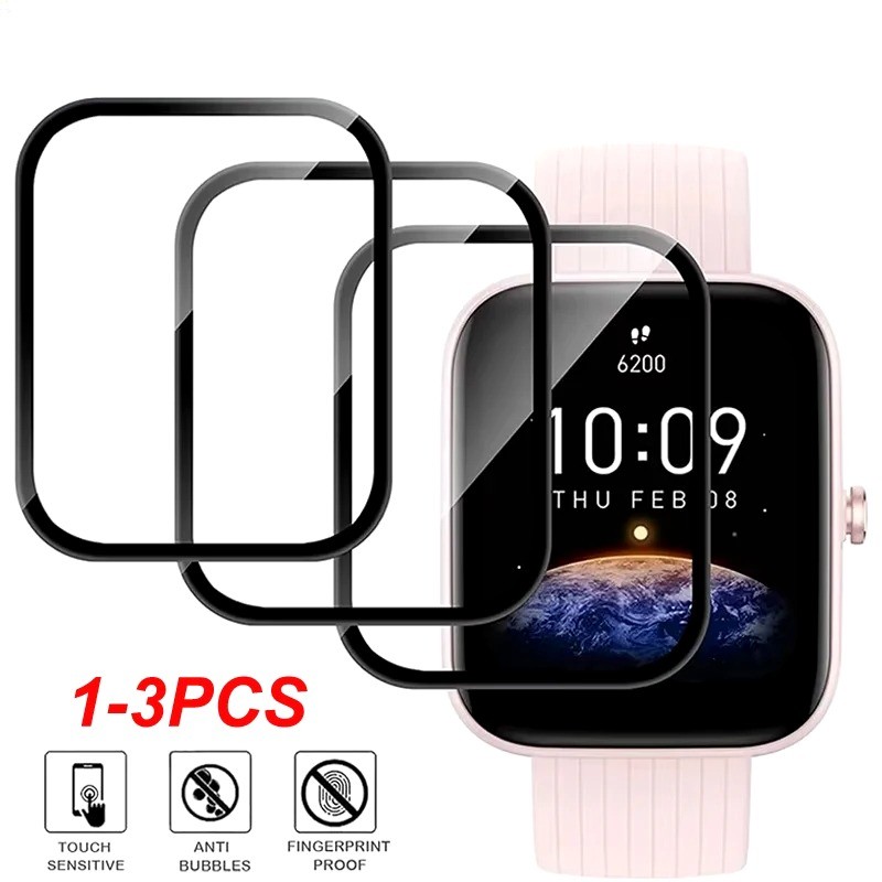 3 ชิ้น 9H Anti-Shock ฟิล์มกระจกนิรภัยสําหรับ Honor นาฬิกา 5 4 Ultra Pro HD โค้งสีดําขอบฟิล์มแก้วสําห