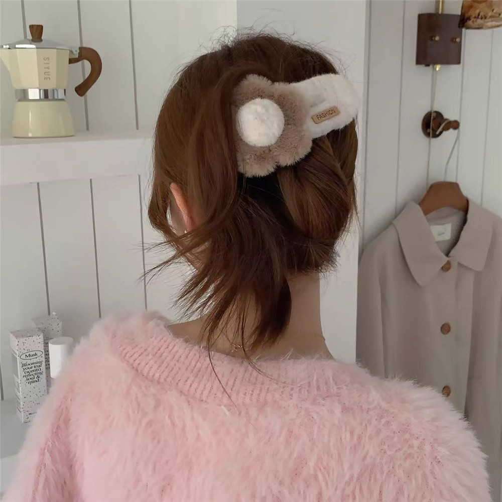 กิ๊บติดผมดอกไม้น่ารักสำหรับผู้หญิง แบบตุ๊กตา sweetness ที่ด้านหลังศีรษะ ขนาดใหญ่ - รูปที่ 3