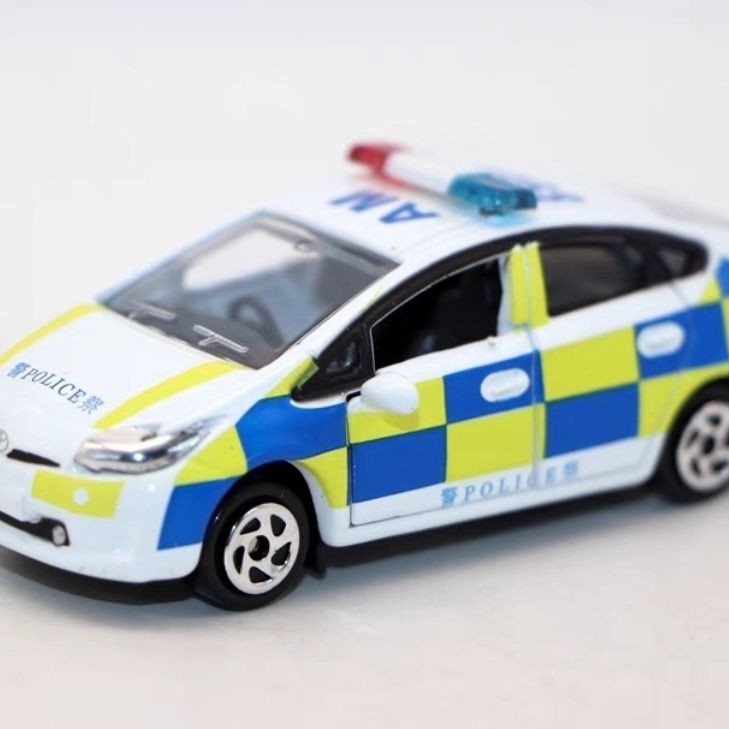 TINY 01 Micro Shadow 1/64 Prius Toyota Prius Hong Kong รถตํารวจตกแต่ง AM8982 Out of Print Model