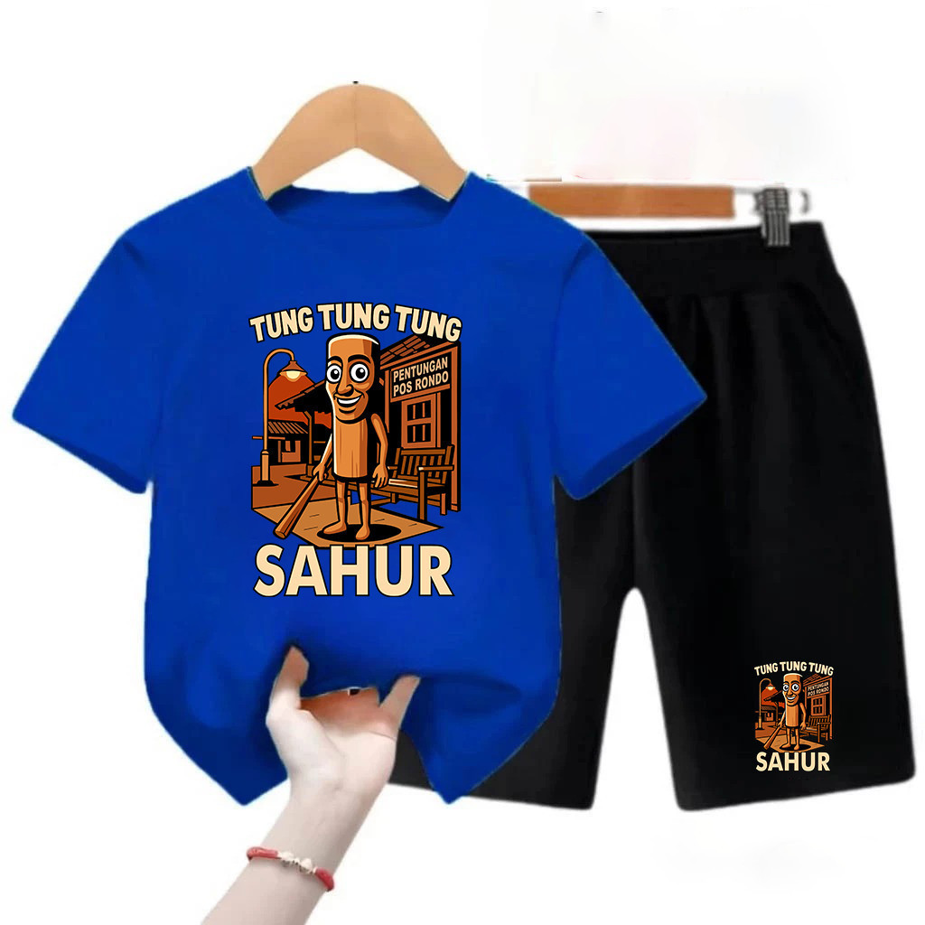 PLAYFULL - ชุดเด็กชายและเด็กหญิงพร้อมเสื้อยืดและเสื้อผ้าเด็กผู้หญิง / TTS RONDO