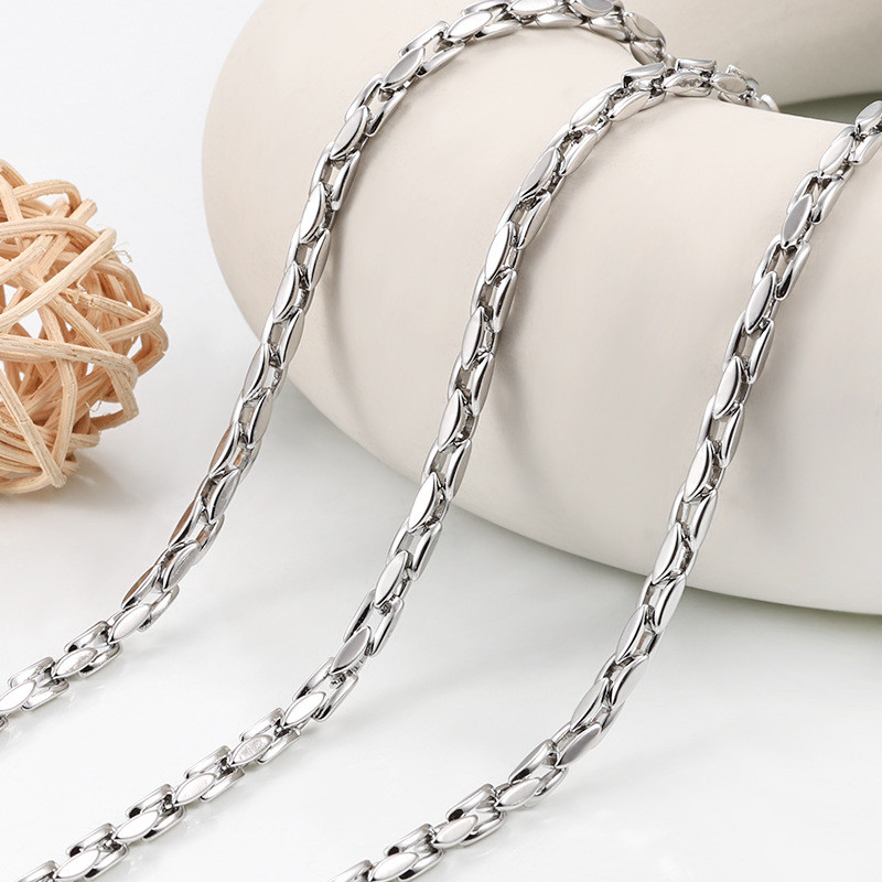 โซ่เหล็กไทเทเนียม DIY สไตล์ใหม่สำหรับสร้อยข้อมือและสร้อยคอมัลติฟังก์ชัน