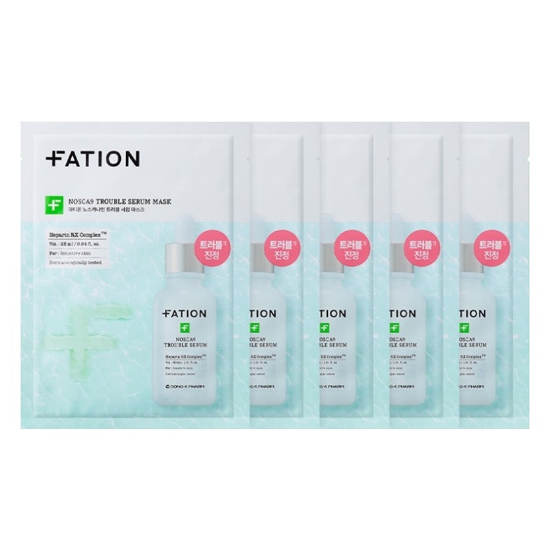 FATION NOSCA9 Trouble Serum Mask 25ml x 5 Sheets