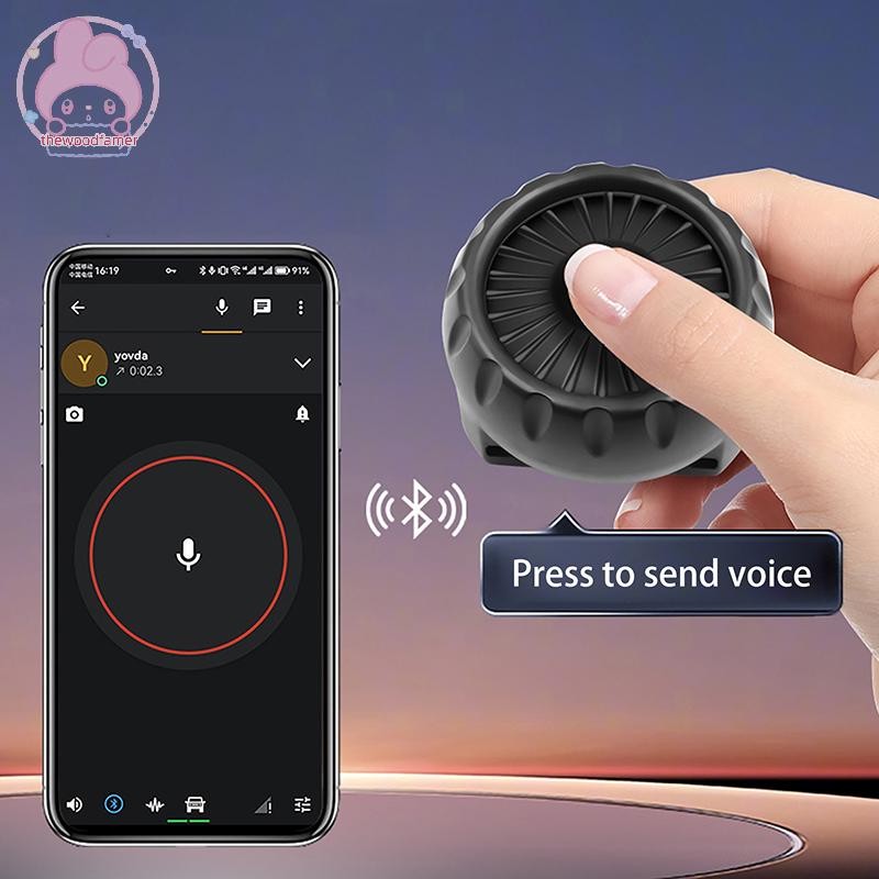 Thewoodfamer ไร้สาย PTT ปุ่ม 5.0 IP67 กันน้ําไร้สาย PTT ปุ่มสําหรับ Zello สําหรับ IOS สําหรับ Androi