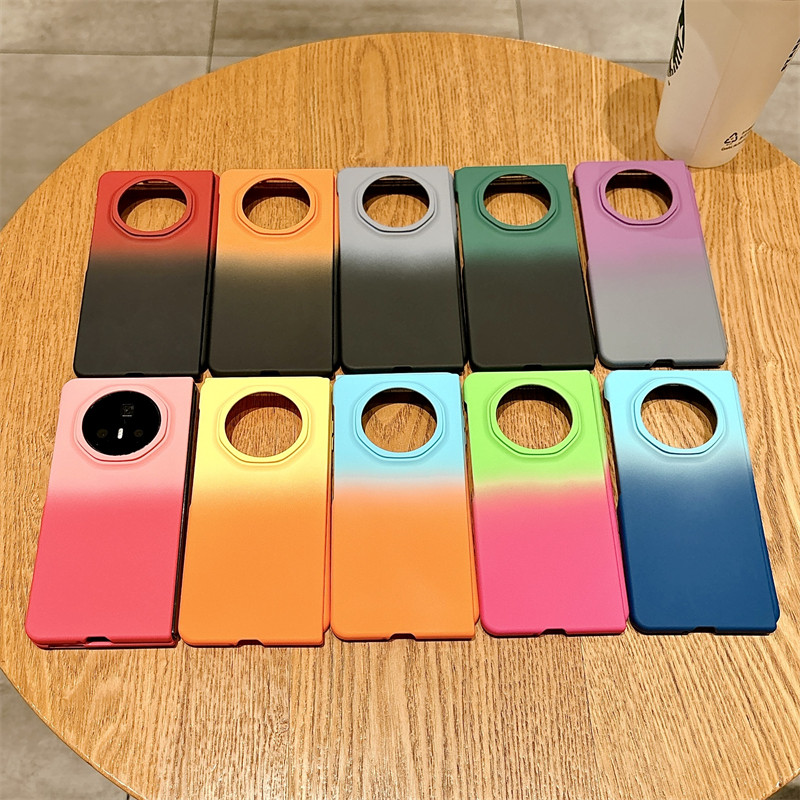 Aesthetic Gradient สําหรับ Honor Magic V5 V3 กรณีการออกแบบสร้างสรรค์สําหรับ Honor Magic V5 กลับเคสโท