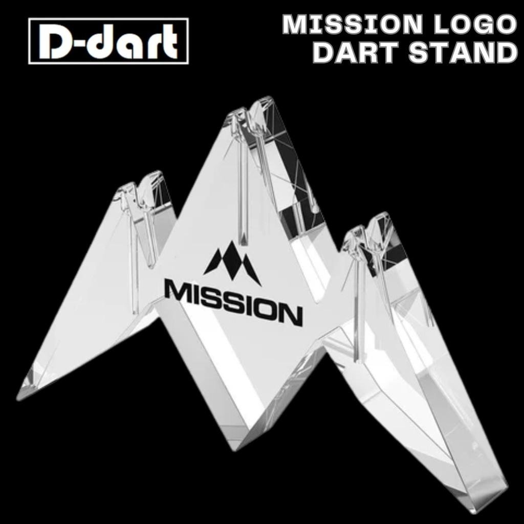 Mission Dart Stand - อะคริลิค Dart Stand โลโก้ 3 Dart Display Stand