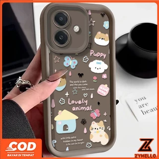 สําหรับ Realme C53 C35 C20 C30 C55 C12 C11 C51 C21 6i 5 8i 7i C15 C67 C25 C29Y แมวและสุนัขกรณีโทรศัพท์มือถือTPUกันกระแทก