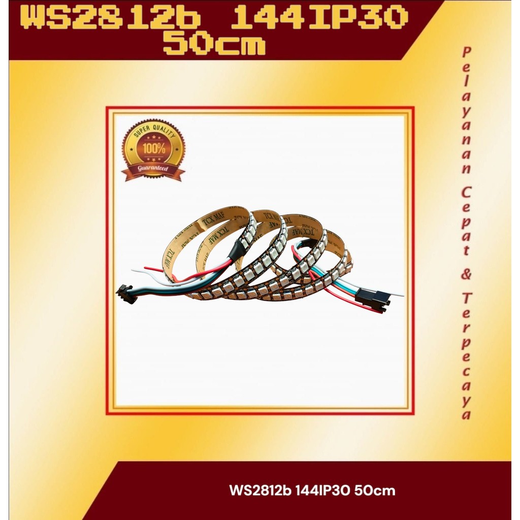 MATA 50 ซม.RGB สมาร์ท LED Strip WS2812B WS2812 WS2811 144 ตาต่อ 50 ซม.