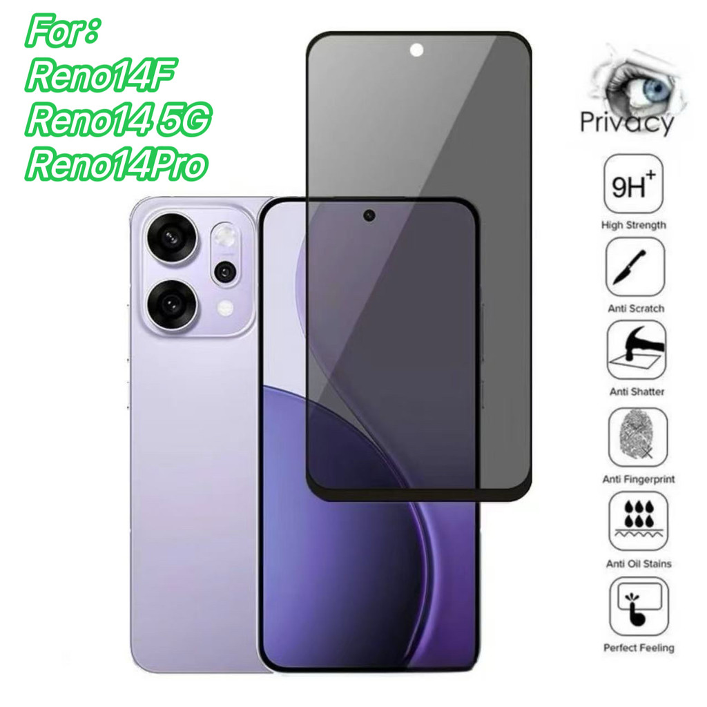 ฟิล์มกันมอง For OPPO Reno14F Reno14Pro Reno14 5G Reno13 5G Reno13F Reno12F ฟิล์มกันรอย กระจกนิรภัย พ