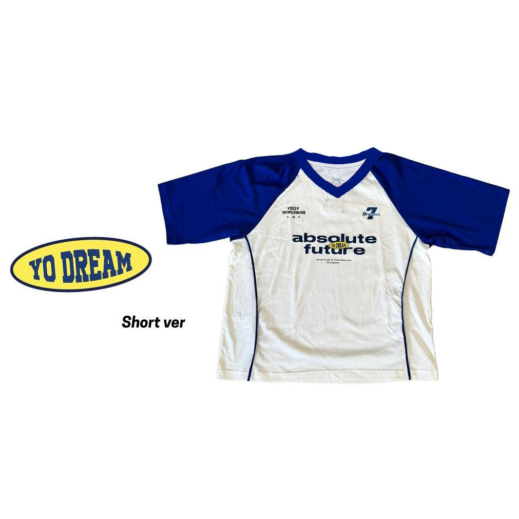 ใช่! ABSOLUTE Polo Boxy เสื้อเจอร์ซีย์แขนสั้นคอวีขนาดใหญ่