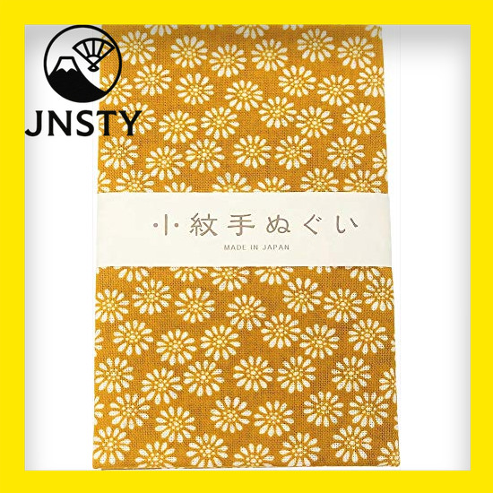 tenugui- Miyamoto-Towel Japanese tenugui hand towel, small pattern hand towel, small chrysanthemum, 