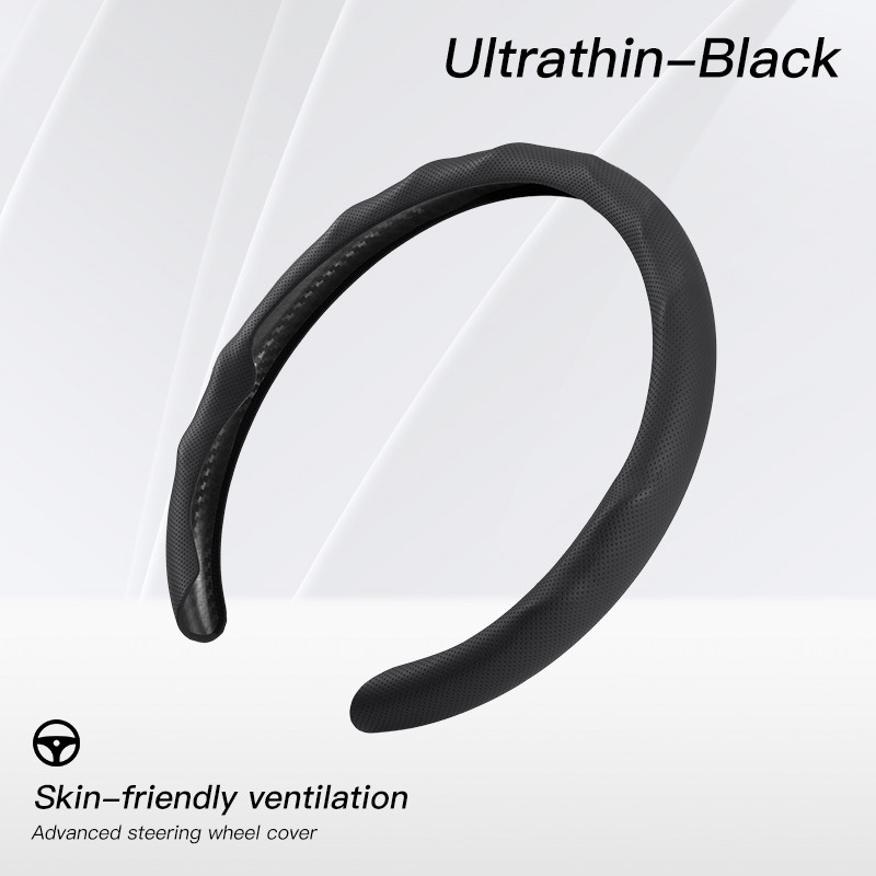 ใหม่หนังBreathableและAnti-Slipพวงมาลัยอุปกรณ์เสริมสําหรับToyota Sport GR Sport Hilux Harrier Avensis