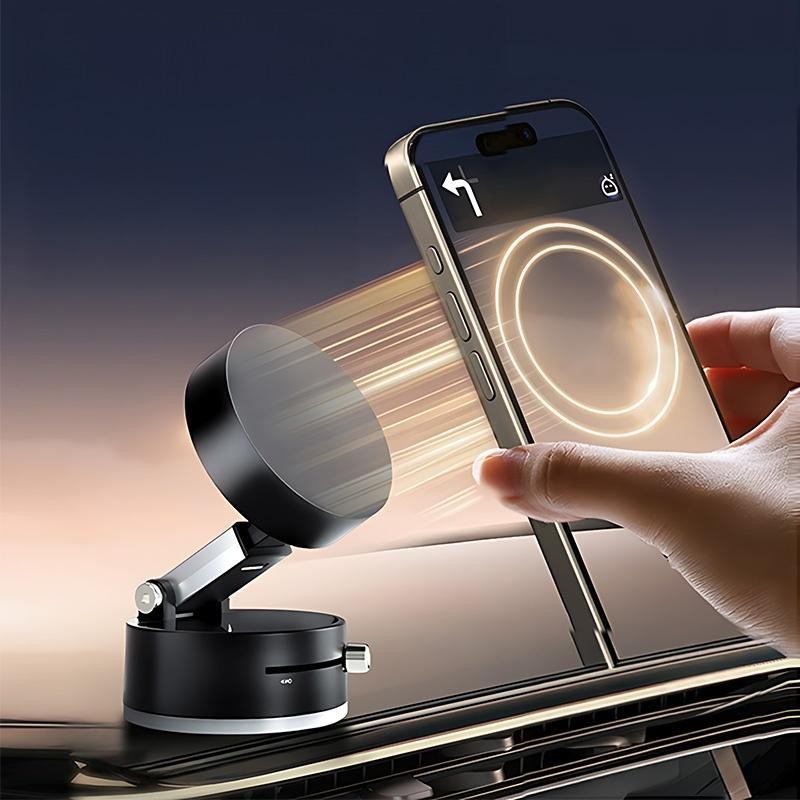 ที่วางโทรศัพท์ในรถยนต์, หมุน 360° ถ้วยดูดแม่เหล็ก ปรับได้ รองรับ iPhone Samsung Xiaomi OPPO - รูปที่ 4